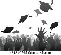 Graduates graduation crowd Graduates graduation crowd