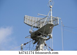 Stock Foto - radar, von, militärisches schiff k12713073 ...