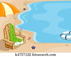 Beach Chair Background Beach Chair Background