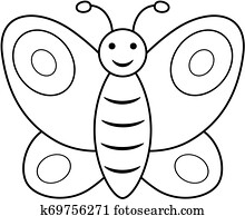 Wooden basket with apples. Outline vector illustration. Coloring book