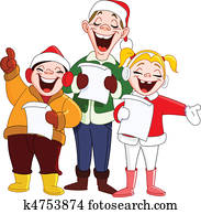 Carolers Clip Art Vectors | Our Top 1000+ Carolers EPS Images | Fotosearch