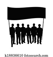group people with flag silhouette group people with flag silhouette