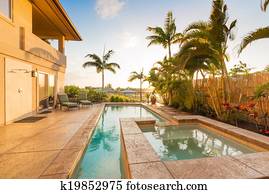 Home with Pool and Hot Tub at Sunset