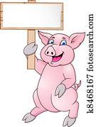 lustig, schwein, karikatur lustig, schwein, karikatur