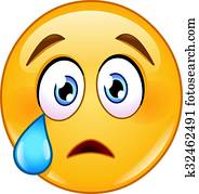 weinender, gesicht, emoticon weinender, gesicht, emoticon