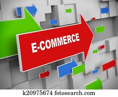 3d moving arrow E-commerce