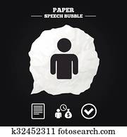 Bank loans icons. Fill document and get money.