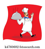 cook serving food cook serving food