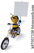 Fun bee - 3D Illustration Fun bee - 3D Illustration