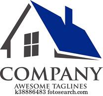 haus, roofing, logo haus, roofing, logo