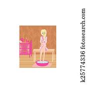 relax in the beauty salon