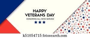 Vector banner for veterans day. size Vector banner for veterans day. size