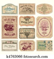 vintage labels set (vector) vintage labels set (vector)