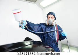car painting in chamber car painting in chamber