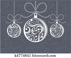 christmas balls greeting card christmas balls greeting card