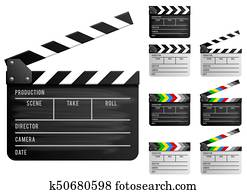 Clapper board set