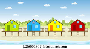 colorful beach houses colorful beach houses