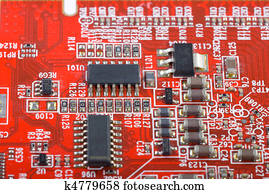 Detail of the circuit board