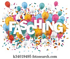 Fasching Balloons Confetti Fasching Balloons Confetti