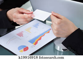 geschäftsfrauen, tauschen, geschäftskarte