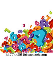 Numbers background Numbers background