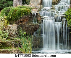Peaceful waterfall