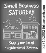 Small Business Saturday Chalk Sign Small Business Saturday Chalk Sign