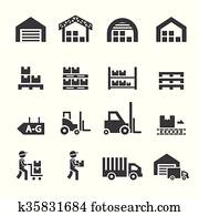 warehouse icon warehouse icon