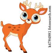 Beautiful cartoon deer Beautiful cartoon deer