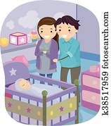 Couple Stickman Baby Couple Stickman Baby