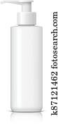 Realistic Cosmetic bottle can sprayer container. Realistic Cosmetic bottle can sprayer container.