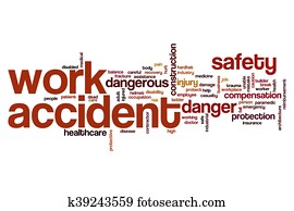 Work accident word cloud Work accident word cloud