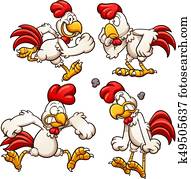 ציור היתולי, עוף