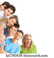 年轻, 开心, 人们