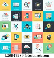 flache, design, webentwicklung, heiligenbilder flache, design, webentwicklung, heiligenbilder