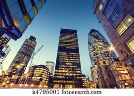 Skyscrapers in City of London. Skyscrapers in City of London.