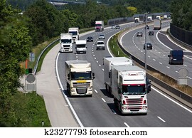 truck on highway