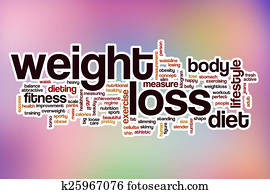 Weight loss word cloud with abstract background Weight loss word cloud with abstract background