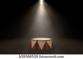 Circus Podium Spotlit Circus Podium Spotlit