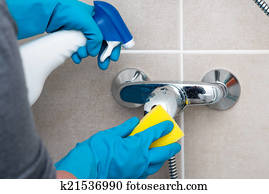cleaning bathroom cleaning bathroom