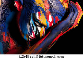 color creative body art makeup color creative body art makeup