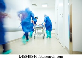 Doctors running for the surgery Doctors running for the surgery