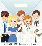 equipo médico, profesionales