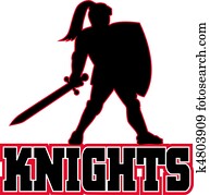 Knight sword shield side Knight sword shield side
