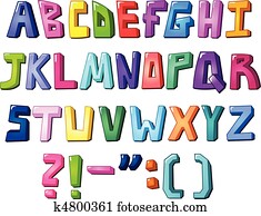 Multicolor letters Multicolor letters