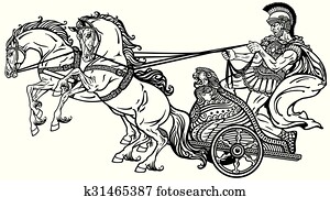 roman chariot black and white roman chariot black and white