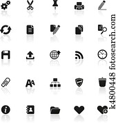 Rounded icons series: Set 2