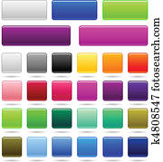 set of web square button set of web square button
