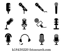 מיקרופון, איקונים, קבע