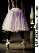 ballet dancer on her toes ballet dancer on her toes
